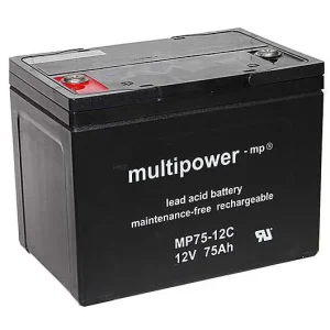 Multipower MP75-12C für Elektromobil Elektromobile Invacare Comet Lecson Kostenloser Versand
